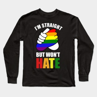 supportive straight friend Long Sleeve T-Shirt